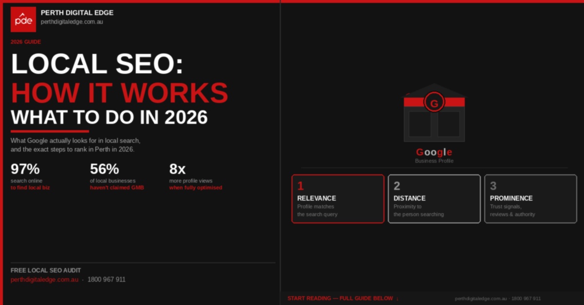 Local SEO guide for Perth businesses - how Google ranks local results